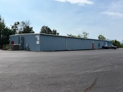 Rental office and storage building with paved parking at American Mini Storage on National Avenue in Staunton, VA